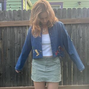 Vintage Roughrider Cowboy Boot Denim Shirt